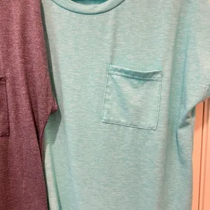 SHEIN Relaxed Fit Blue and Gray Short Sleeve Tees thumbnail 3