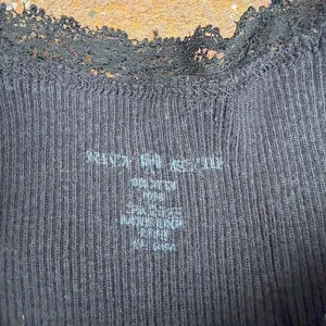 Brandy Melville Black lace trim tank top sz xs/s thumbnail 3