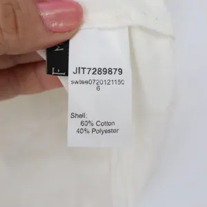 MOTF T-Shirt Women's M Cream Ruched Draped Front Short Sleeve thumbnail 4