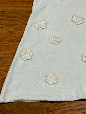 SHEIN White Floral Embellished Maxi Dress Small thumbnail 4