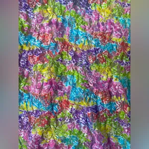 Rainbow floral lace bra top slip nightie, size 1X thumbnail 2