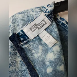Ali & Kris Acid Wash Denim T-Shirt Dress Size‎ Large thumbnail 8