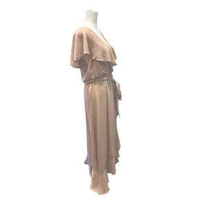 MUMU Mauve Midi Dress Size M Pink Size M thumbnail 5