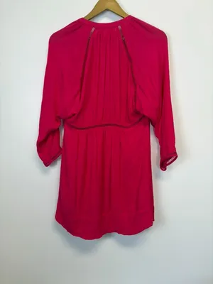 Free People Go Lightly Pink V Neck Dress thumbnail 8