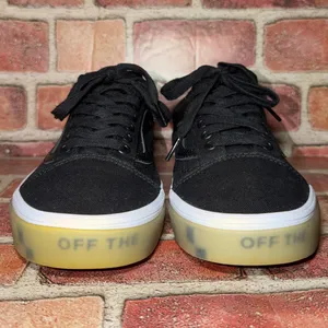 Pre-Owned Vans Old Skool Off The Wall Black Unisex Shoes Sneakers Size 9 thumbnail 3