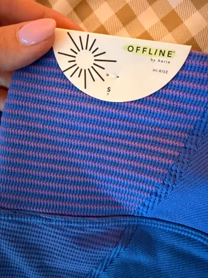 OFFLINE by Aerie Set Workout Purple/ Blue thumbnail 2