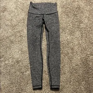 Lululemon High Times Pant‎ Luon Suited Jacquard Black White Size 6 thumbnail 3