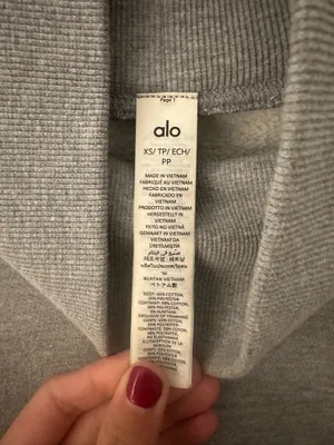 Hazy Mock Neck Alo Yoga Pullover thumbnail 3