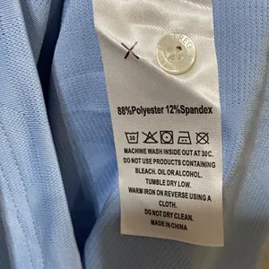 MAELREG Performance Polo Light Blue Geometric Jacquard UPF 30+ Mens Large NEW thumbnail 6