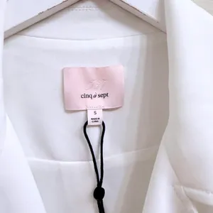 Cinq a Sept White‎ Sleeveless Blazer Womens Small Vest Utility Pocket Jacket thumbnail 4