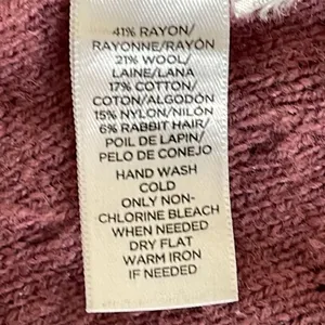 LOFT‎ Womens Cardigan Sweater Open Front Pocket Ribbed Knit Rose Pink Size XS thumbnail 5