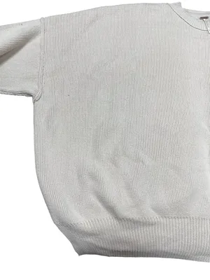 Free People wms pearl beige casual over sized knit pull sweater sz L SKU 10-783 thumbnail 2