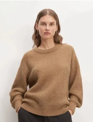 Everlane‎ The Cocoon Crew Alpaca Blend Minimalist Sweater Size Medium thumbnail 1