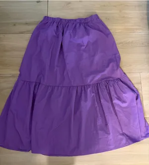 NEW Lyaner Purple Maxi Lined Skirt XL thumbnail 1