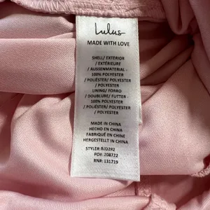 NEW Lulus Glamorous Disposition Light Pink Ruched Maxi Dress Size S Party Bridal thumbnail 10