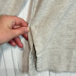 PRETTY REBEL Terry Oversized‎ Crewneck in Oatmeal, Large thumbnail 4