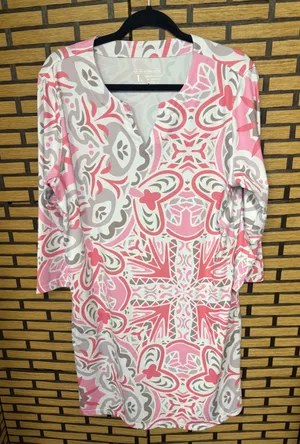 Light babe uv protection pink and white dress size large thumbnail 1