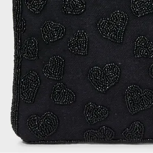 A New Day‎ Beaded Heart Shoulder Bag Black NWT thumbnail 9