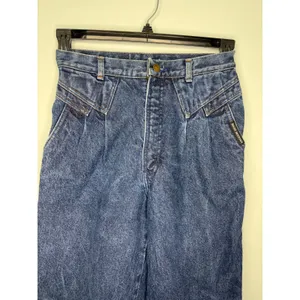 Rocky Mountain Jean Company Rockies High Waisted Western Size 30 11 VTG Pleated thumbnail 2