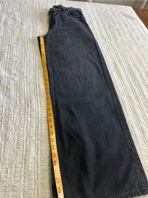 American Eagle Outfitters Charcoal Wide-Leg Jeans thumbnail 9