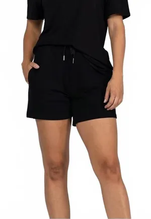 Allwear Organic Cotton Sweat Shorts Natural Black Women's Size Large thumbnail 1