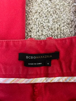 BCBGMAXAZRIA Vintage Red Flare Leg pants thumbnail 2