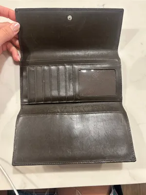 COACH Jacquard & Leather SIGNATURE C Checkbook Wallet With Checkbook Cover thumbnail 4