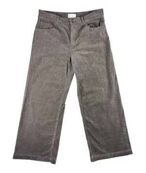 Gap High Stride Wide Leg Corduroy Pants Basic Brown Womens 18R 34 High Rise thumbnail 1