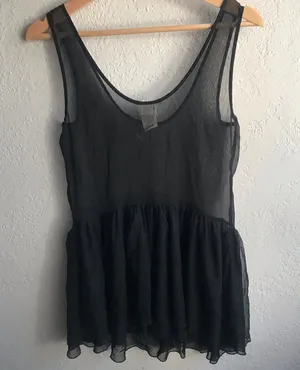 ❤️ FREE PEOPLE intimately black shirt thumbnail 1