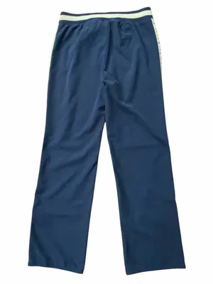 Nike Navy Track Pants with Cream Color Side Stripe thumbnail 2