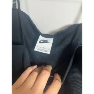 Nike Sportswear Essentials Women Black Ribbed Cami Crop Top‎ DQ5922-010 Medium thumbnail 4