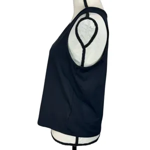 Athleta Medium Tank Top Top Stretch Scoop Neck Wicking Sleeveless Black Yoga thumbnail 4