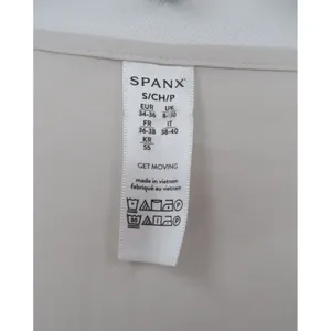 Spanx‎ Get Moving Yes Pleats Tee White Cloud Short Sleeve Top Small thumbnail 3
