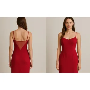 Vintage 1990s Dave and Johnny by‎ Laura Ryner Red Formal Gown Sz 11/12 thumbnail 10