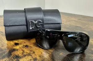 Dolce&Gabbana DG 4030 Sunglasses Womens Black Wrap 63mm Italy thumbnail 1