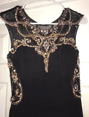Macy's Black formal/prom dress thumbnail 8