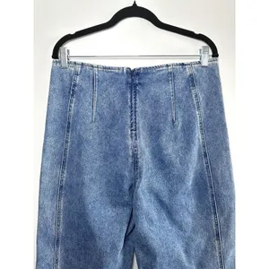 White House‎ Black Market Extra High Rise Wide Leg Crop Jeans Size 10 Bare Back thumbnail 11