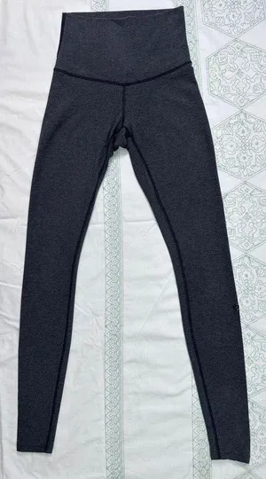 Lululemon Vintage Wunder Under Pant (Roll Down) - Heathered Black - 2 thumbnail 9
