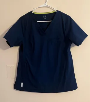 Medelita V neck scrub top Blue Size M thumbnail 1