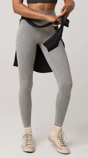 Aerie Offline Heather Grey The Hugger Leggings Size Large thumbnail 1