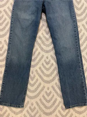 LEVI’S Signature Stretch Mid Rise Straight Leg Blue Denim Jeans 6 Medium thumbnail 3