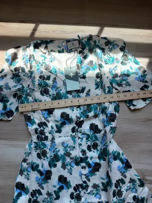 Tuckernuck Blue‎ Blooms Linen Maxi Dress Size XS Floral Coastal Vacation thumbnail 7