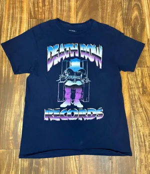 Death Row Records Tshirt Blue Size M thumbnail 1