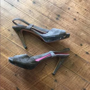 Kate Spade peep toe slingbacks Snake sole thumbnail 2