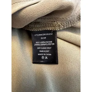 NWOT ASTR The Label Women's Mona Satin Mini Dress Tie Straps Size L Olive Green thumbnail 6
