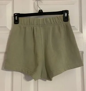 green north face fleece shorts thumbnail 2