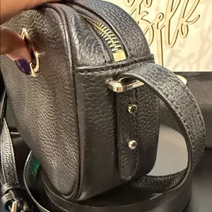 Kate Spade ♠️ Black Pebbled Leather Crossbody Bag thumbnail 4