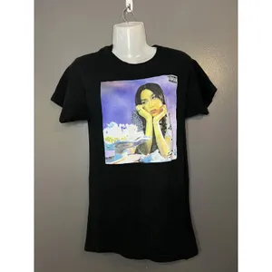 Olivia Rodrigo Sour Shirt Womens XS Black Album Cover Graphic Tee T-Shirt Music thumbnail 2