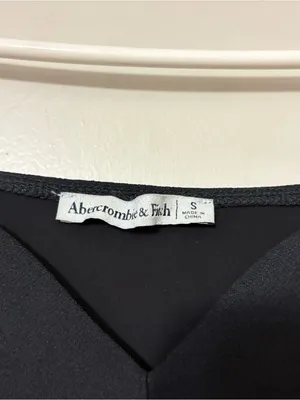 Abercrombie & Fitch Black Mesh Long Sleeve Sweetheart Neck Bodysuit Size S Going thumbnail 3