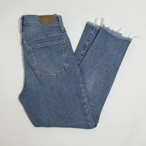 Madewell The Perfect Vintage Jeans Straight Leg Sz 27 Ainsworth Frayed LightWash thumbnail 1